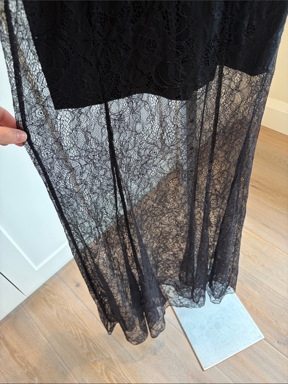 Marciano Black Lace Evening Dress - Picture 6 of 12